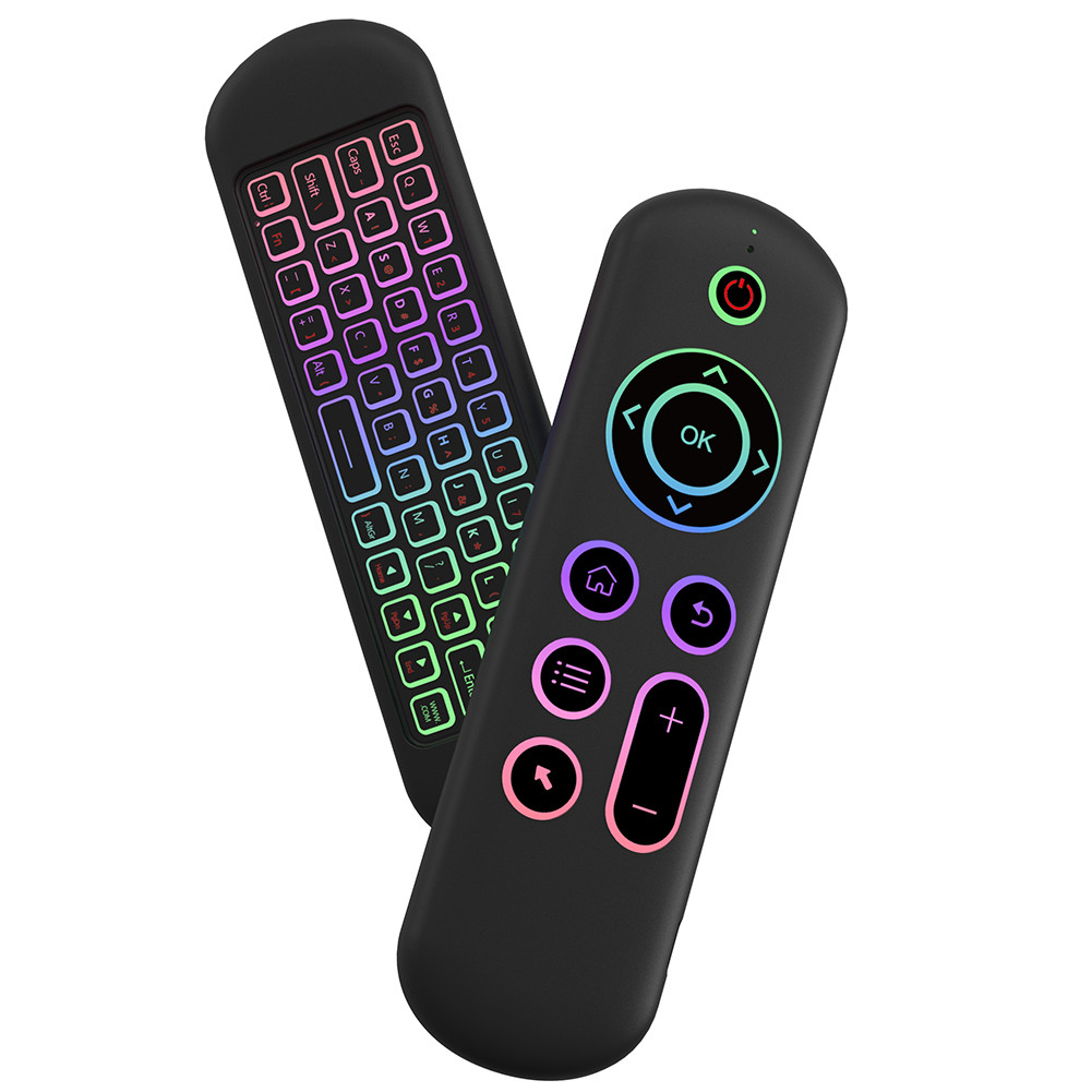 CONTROL TV BOX CON TECLADO RETRACTIL M5