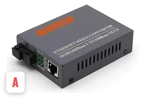 CONVERTIDOR DE MEDIOS 3 KM LADO A BASE 1000 TRANSIVER 