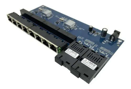 TARJETA 2 FIBRA 8 RED POE INVERSO AZUL