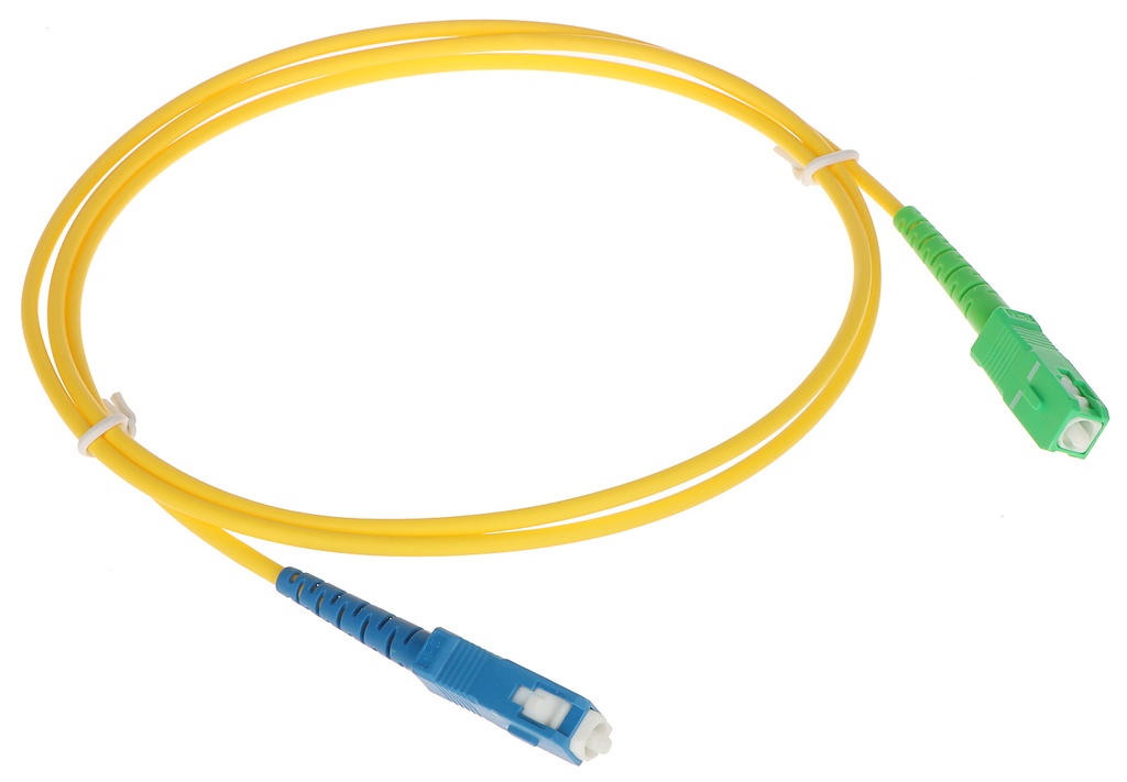 PATCH CORD FIBRA SC UPC A SC APC 3MTS 
