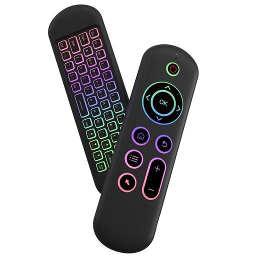 [539] CONTROL TV BOX CON TECLADO RETRACTIL M5