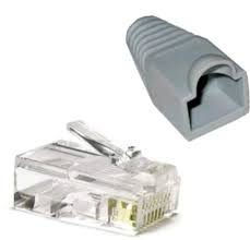 [831C] CONECTOR RJ45 CAT 5e x 100 UND CON CAPUCHA