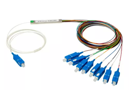 [607] SPLITER 1X8 CON CONECTOR SC UPC AZUL