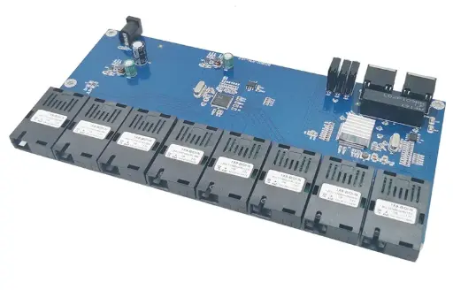 [713] TARJETA 8 FIBRA 2 RED CONVERTIDOR DE MEDIOS
