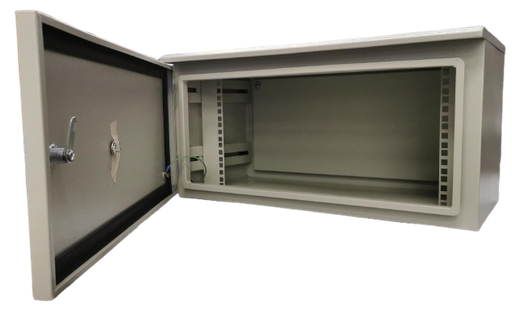 [2043] GABINETE RACK EXTERIOR 30X60X30 CON MONTAJE PARA POSTE 