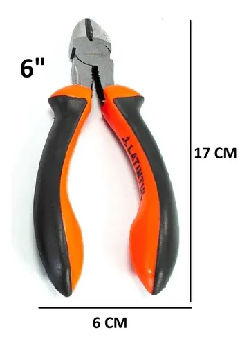 [64] PINZA CORTAFRIO NARANJA/AMARILLA #8