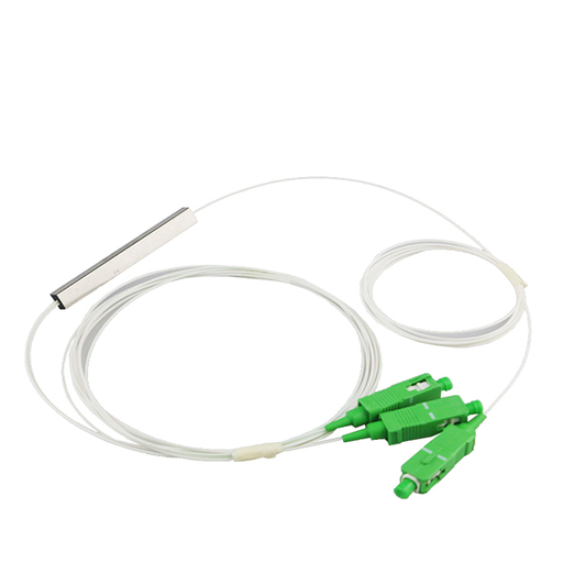 [826] SPLITER 1X2 CON CONECTOR APC VERDE