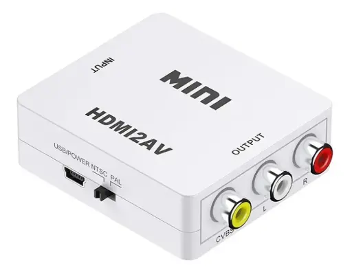 [905] CONVERTIDOR ADAPTADOR HDMI A RCA V1080 